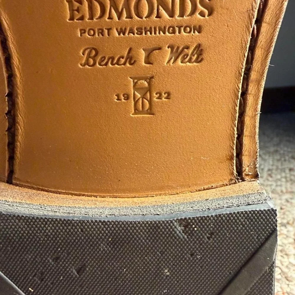 Allen Edmonds Park Avenue Cap-Toe Black Leather Cap Dress Boots Size 12 D Chukka